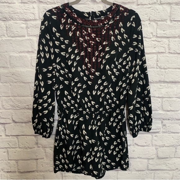 Ranna Gill Madine Printed Long Sleeve Romper - Picture 4 of 11